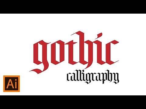 Gothic Calligraphy in Adobe Illustrator