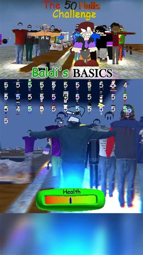 50 NULLS at BALDI'S SCHOOL [Baldi's Basics] #shortvideo #shorts #short