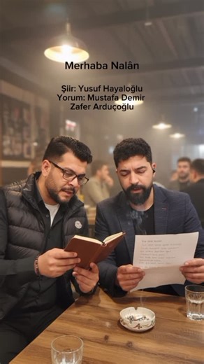 Mustafa Demir on Instagram: "Yusuf hayaloğlunun iddialı şiirlerinden merhaba Nalan şiiri sizlerle 🎙️ @zaferarducogluresmi 🎙️ @mustafad.emirresmi Keyifli dinlemeler… #MerhabaNalan #YusufHayaloğlu #ZaferArduçoğlu #MustafaDemir #ŞiirDüeti #ŞiirSeslendirme #TürkŞiiri #HayaloğluRuhu #AşkınDili #DuygusalŞiir #ŞiirSokağı #ŞiirTutkusu #KalbeDokunanlar"