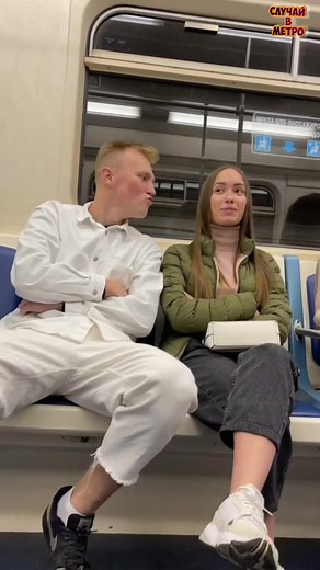 Fun Subway Kiss Prank Video