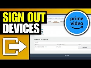 How To Sign Out Amazon Prime From All Devices