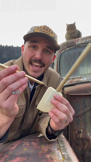 I surprise my wife with the new and improved handle I made for our broken spatula. Cause why not make it yourself instead of throwing it away #woodcarving #whittling #woodworkingasmr #diyproject