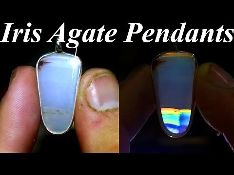 IRIS AGATE JEWELRY!? Step-by-Step Silversmithing Open Backed Iris Agate Pendants from Scratch!