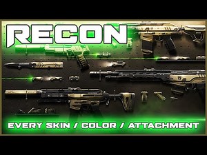 Every Recon Skin + Color + Attachment: NEW VALORANT SKINS Recon Bundle Showcase