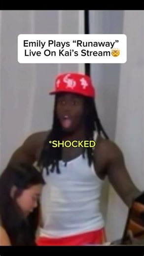 Kai Cenat “SHOCKED” After Watching Emily Play “Runaway” On The Piano #mafiathonclips #kaicenat #clip