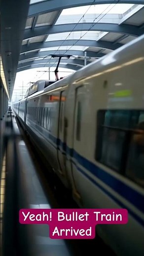 Bullet Train Arrives Smoothly at China Station 🚄🇨🇳 | CRH High-Speed Train in Action