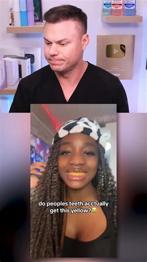 Ever wondered why some teeth look extremely yellow and what that usually means | TheBentistofficial