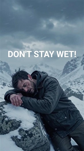 Wet Clothes Can Trigger Hypothermia | Cold Weather Survival Tip.