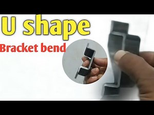How to bend U bracket || U shape bracket || metal plate bending || Civil engaging work ||
