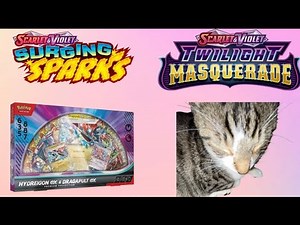 Opening POKÉMON with my CAT!? Opening a Hydreigon ex & Dragapult ex Premium Collection Box!