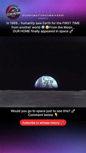 Apollo 11: The First Time Humanity Saw Earth from Space 😳🌍🚀