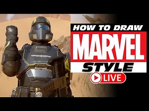 How to Draw HELLDIVERS 2 in a MARVEL STYLE?