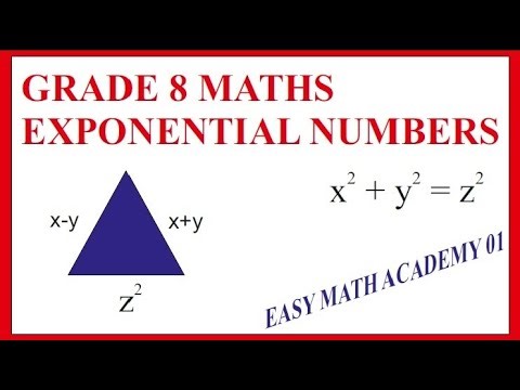 Class 8 maths chapter / Exponential equations topic explanation and problem solution Part 3