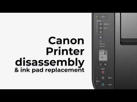 Canon printer disassembly and ink pad replacement (canon pixma TS3150)