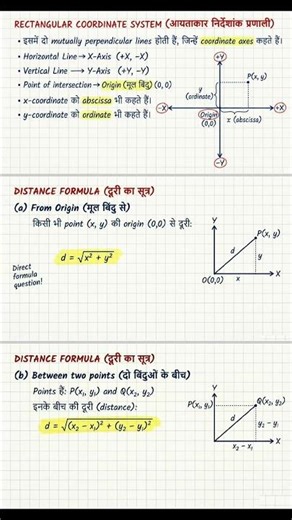 😱OMG📐Rectangular Coordinate System & Distance Formula | Class 9 Maths Chapter 7 | Easy Explanation