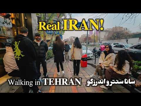 IRAN 🇮🇷 Walking Through Tehran’s Luxury Side | پیاده‌روی در شمال تهران