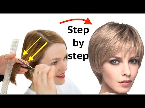 How To Cut Your Own Hair Into Cascade Haircut Step by Step | Layers Haircut Tutorial Eva Lorman