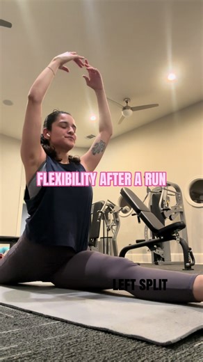 Running cause I have a 10K but also perfect way to improve my flexibility #adultballet #ballettok #balletcore #flexibility #splits