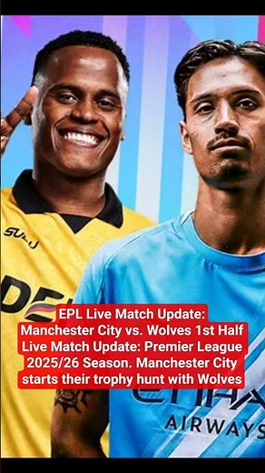EPL Live Match Update:Manchester City vs. Wolves 1st Half stream Manchester City vs wolves #EPL