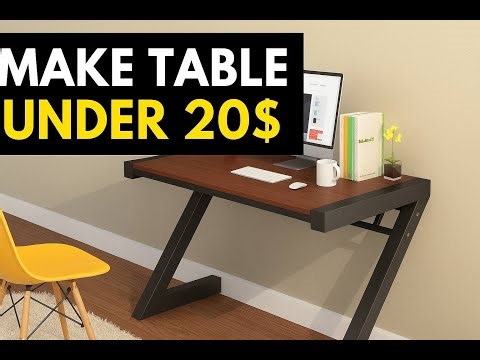 How to build a small side table for working desk under 20$