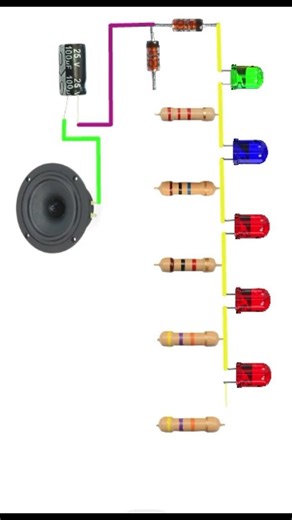 DIY Simple Audio Level Indicator Circuit 🎵💡 #shorts