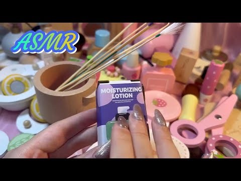 ASMR | ▫️ Wooden Makeup Toys · Pure Rhythmic Tapping Sounds ▫️ Deep Relaxation 💤