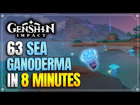 Sea Ganoderma Locations | Fast and Efficient Route | Mizuki Ascension Materials |【Genshin Impact】
