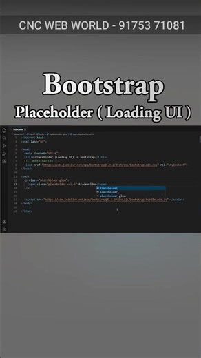 Bootstrap - Placeholder (Loading UI) #frontendcourse #bootstrap #computer
