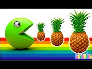 Learn Colors with 3D Pacman Fruits | Fun Educational Video for Toddlers & Kids