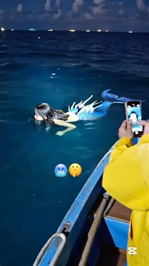 The mermaid inside the water🥶🫣🥶🫣is it real??? #13million #1millionview