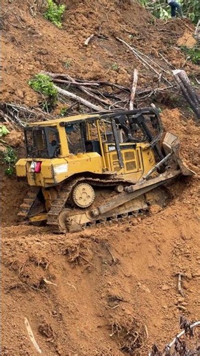 This Slope Didn't Stand a Chance Against the D6R #viral #shorts #bulldozer #construction #power