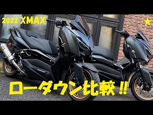 【2022 XMAX ローダウン比較】ノーマル車と比べてみました！
