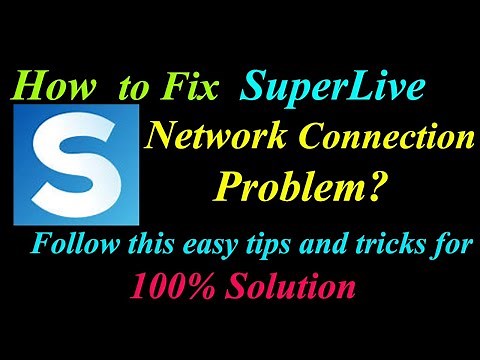 How to Fix SuperLive App Network Connection Problem in Android| SuperLive Internet Connection Error