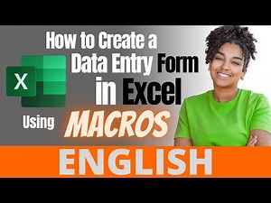 How to Create a Data Entry Form in Excel Using Macros #excel #macro #dataentry