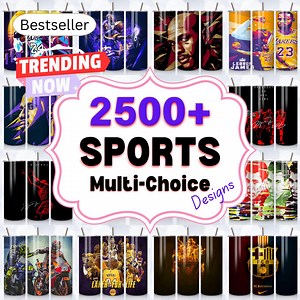 Sports Tumbler Wraps Bundle: Extreme Sports & League Designs (20oz PNG Digital Download - Etsy