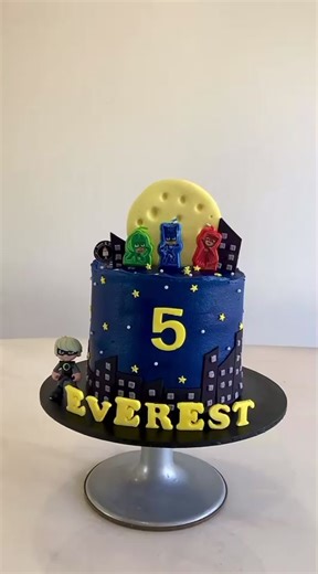 PJ Mask Themed Cake Flavour: Moist & Fluffy Vanilla Butter Cake #sweetnspicenz #srilankansinnewzealand #fyp #pjmask #pjmaskcake