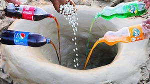 313K views · 4.1K reactions | Experiment FISH Vs Coca Cola, Fanta, Pepsi, Mentos Catch A lot of Fish From Underground Hole | Captions Hits | Facebook