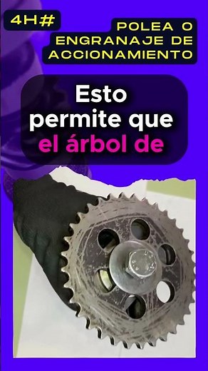 Polea o engranaje de accionamiento de árbol de levas 4H# Partes y funciones del motor del automóvil