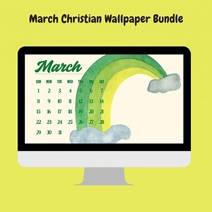 March Christian Wallpaper Bundle | Spring Digital Download - Etsy