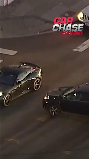High-speed chase of stolen Jaguar ends with car rolling down South LA street | Car Chase Channel