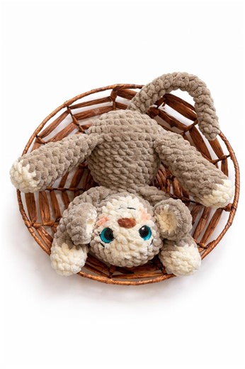 Chico the Monkey Plush – Handmade Crochet Stuffed Animal, Baby Gift & Keepsake - Etsy