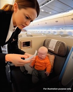 Stewardess Finds a 10-Month-Old Baby Abandoned Alone in Business Class with a Mysterious Note. She Opened It. ======= I’ve been a flight attendant for nearly ten years, but nothing (not wild turbulence, not medical emergencies at thirty-five thousand feet, not even the passenger who once tried to open the cabin door mid-flight) prepared me for what was waiting in seat 3A that night. I thought I’d seen everything: people throwing up in the aisle, celebrities pretending the seatbelt sign was optio