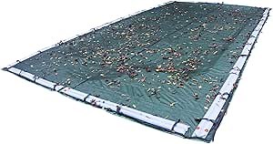 Robelle 30 x 50 ft Premium Leaf Net Winter Pool Cover for Inground Pools, 4 ft Overlap (34 x 54 ft Cover Size), Premium Net, 5-Year Warranty, Style: 453050R