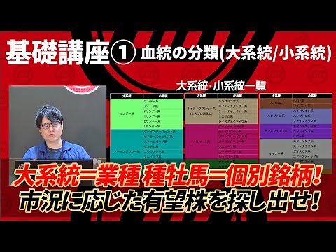 【基礎講座 Part1】 血統を大系統/小系統に分類する有効性