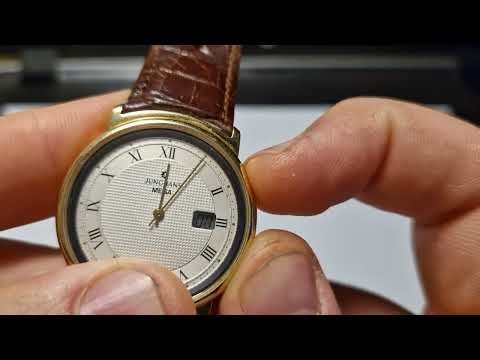 How to set up time on vintage Junghans Mega Radio controlled watch DBP 288 GH
