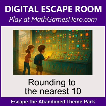Rounding to the nearest 10 | Digital Math Escape Room Game