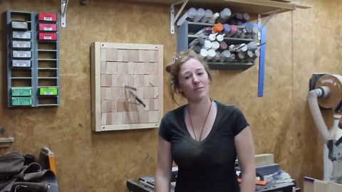 The Surprising Process Behind Knife-Throwing Targets