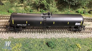 Crude oil, ethanol and gasoline are major sources of traffic for today’s railroads and those commodities are hauled unit trains that run across the continent. The WalthersProto HO Scale 55' Trinity 30,145-Gallon Tank Car makes modeling these fascinating trains fast and fun! See all of the roadnames here: https://www.walthers.com/catalogsearch/result/?q=55' Trinity 30,145-Gallon Tank Car Share this video using this link: https://www.walthers.com/video/view/index | Walthers Trains www.walthers.com