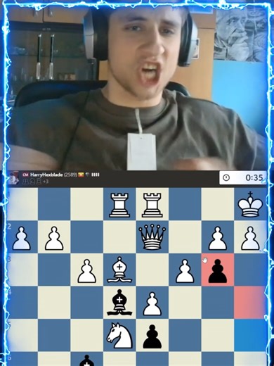 Brilliant Combination with Elephant Gambit 🐘 #foryou #fyp #chess #chesstok #chesscom #viral #funny #boardgames #rage