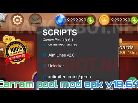 Carrom pool mod apk// v18.6.1// mod menu// hack 2025 // unlimited coins gems// carrom pool hack